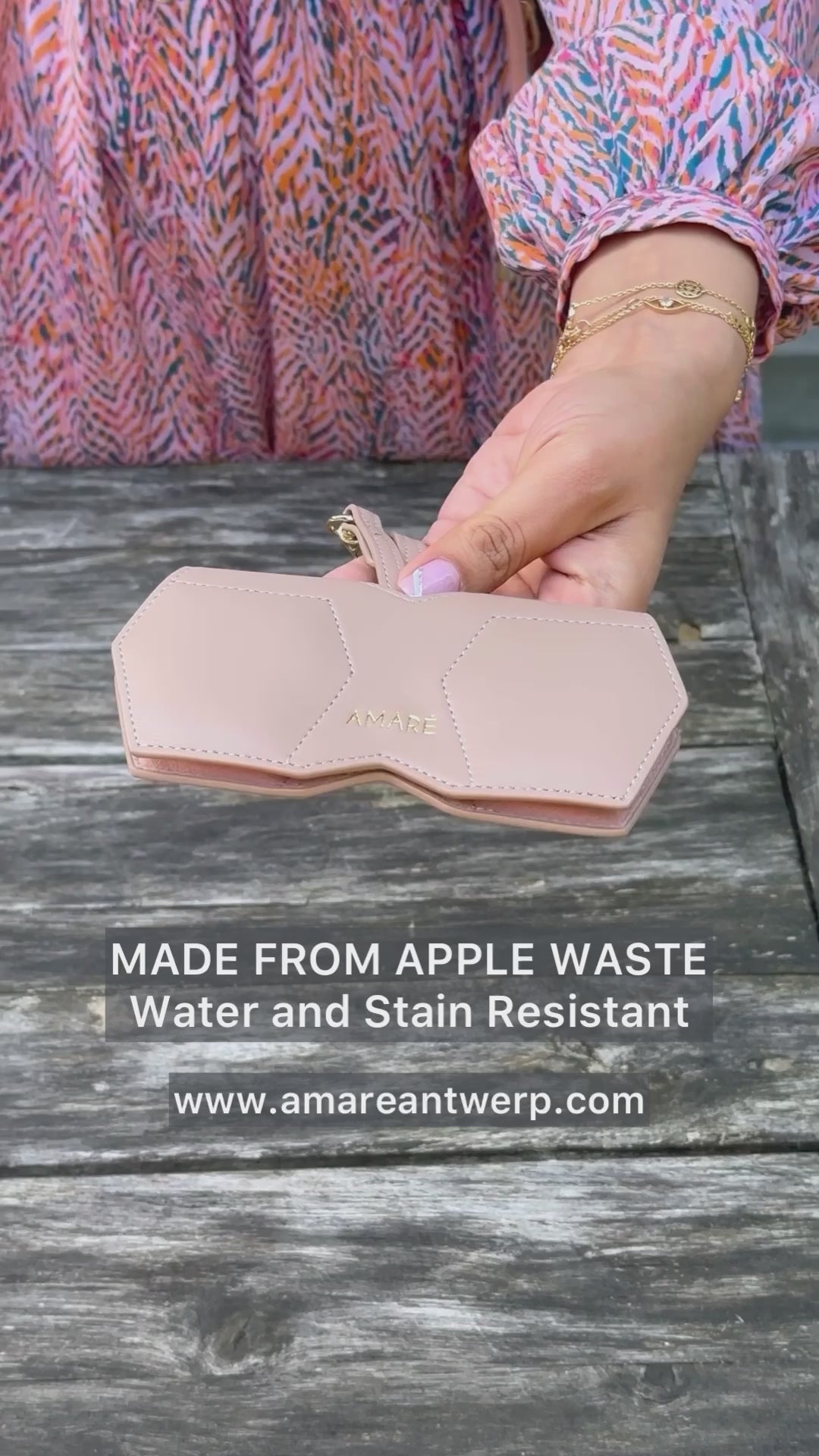 Sunglass cover made from Apple Waste